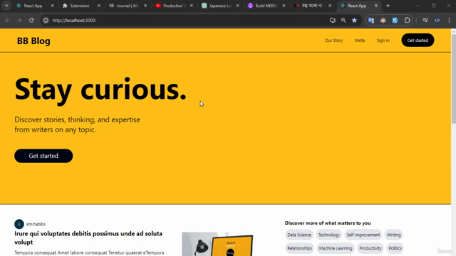 Build MERN Stack Engine and Create Projects for Portfolio – Screenshot 4