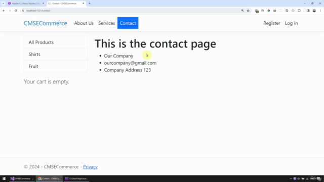 ASP.NET Core 8 MVC Project - CMS and E-Commerce platform – Screenshot 1