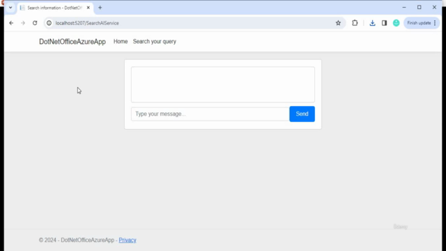 Azure Cognitive/AI Search With Azure Open AI using .NET Core – Screenshot 3