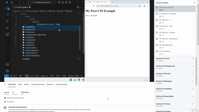 Introdução ao HTML, CSS e Javascript – Screenshot 2