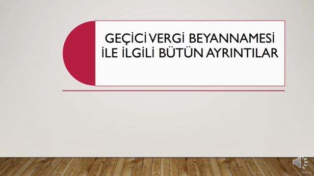 Sıfırdan İleri Seviye Geçici Vergi Beyannamesi – Screenshot 1