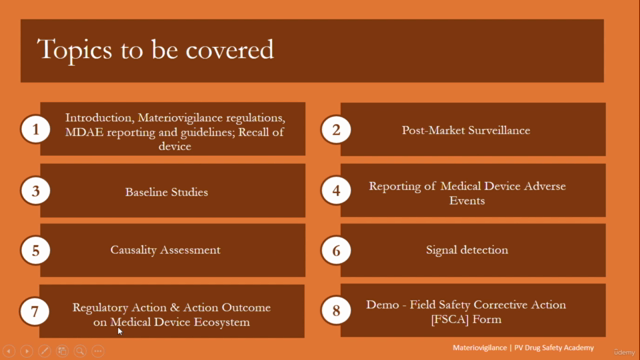 Advanced Certificate in Medical Device Vigilance – Screenshot 4