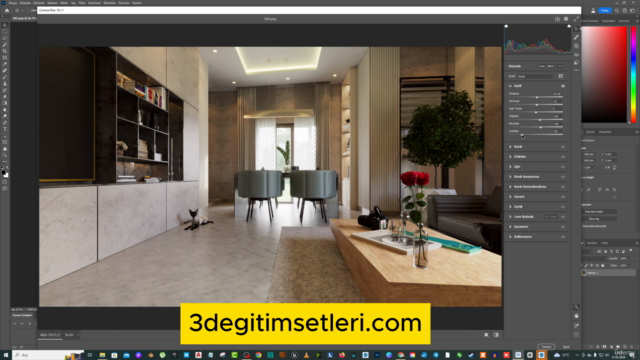 Sketchup Vray 6 Gerçekçi İÇ Mekan Render Eğitimi – Screenshot 4