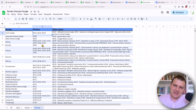 Arkusze Google (Google Sheets): Od Nowicjusza do Eksperta – Screenshot 4