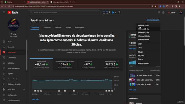 Curso de YouTube Para Negocios y Nuevos Youtubers – Screenshot 1