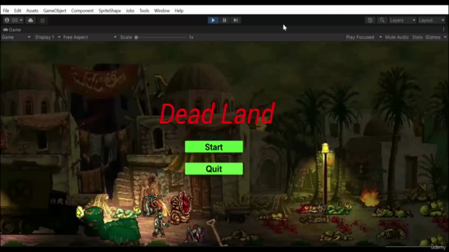 Learn to create a 2D Action Zombie Game in Unity – Screenshot 1
