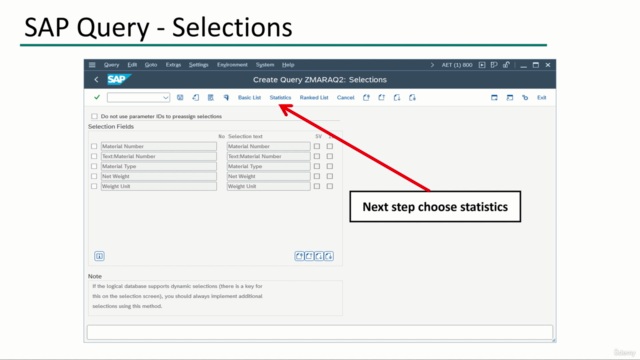 SAP Basics : SAP Query – Screenshot 2