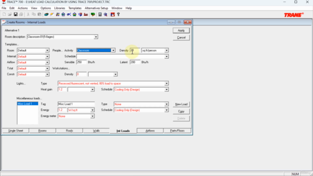 Heat Load Calculation by using Trace 700 Software - Screenshot_01