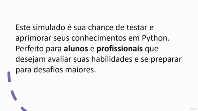 Simulado de Python do Básico ao Avançado em Português – Screenshot 1