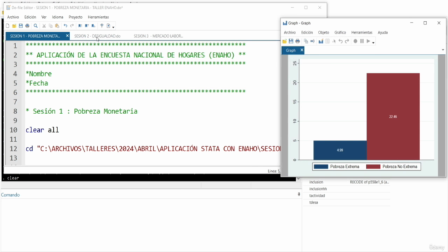 STATA : Manejo de Base de Datos ( ENAHO ) – Screenshot 1