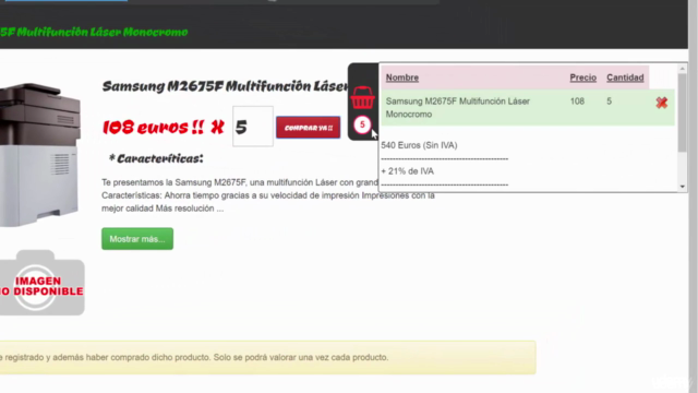 Curso de programación Web: "Crea tu Tienda Online con PHP". – Screenshot 2