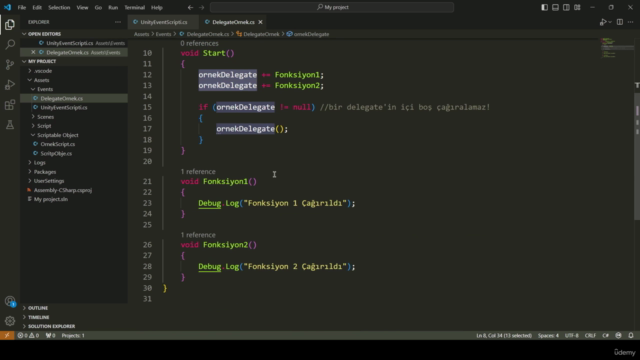 Unity C# Öğrenmeye Başla – Screenshot 1