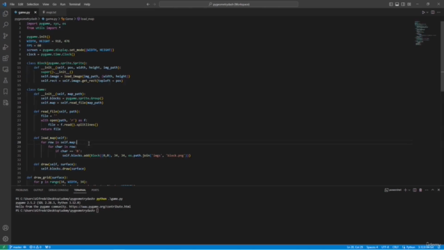 Crea Geometry Dash con python y pygame – Screenshot 1