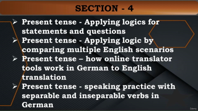 SIMPLIFYING GERMAN SPEAKING: MASTERING GERMAN PRESENT TENSE – Screenshot 4