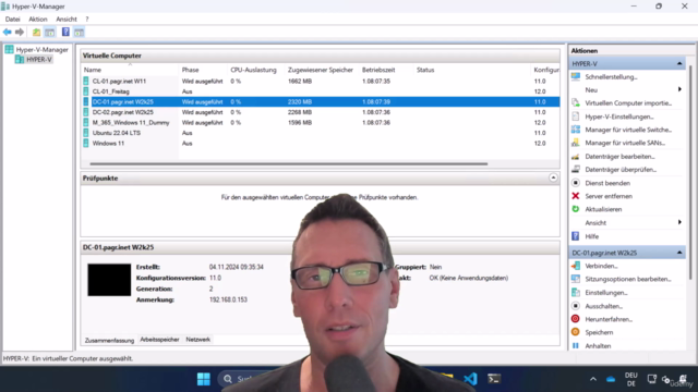 Windows Server 2025 : Aufbau einer Testumgebung in Hyper-V – Screenshot 1