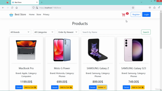 ASP.NET Core MVC - Build an E-Commerce Web Application 2025 – Screenshot 1