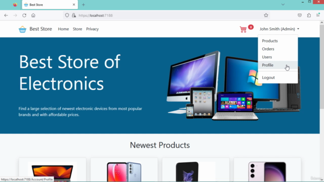 ASP.NET Core MVC - Build an E-Commerce Web Application 2025 – Screenshot 3