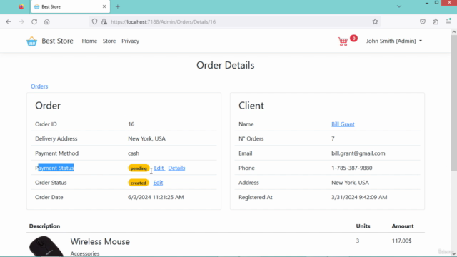 ASP.NET Core MVC - Build an E-Commerce Web Application 2025 – Screenshot 4