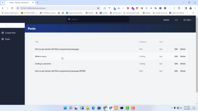 Build a Blog Application with Elixir Phoenix Liveview – Screenshot 2