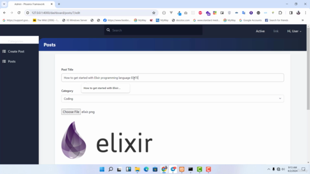 Build a Blog Application with Elixir Phoenix Liveview – Screenshot 4