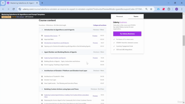 Mastering Salesforce AI: Agentforce and Prompt Templates – Screenshot 1