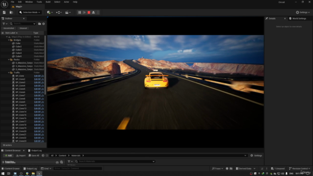 Unreal Engine 5.4 C++ Conduite d'une voiture pour débutants – Screenshot 2