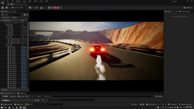 Unreal Engine 5.4 C++ Conduite d'une voiture pour débutants – Screenshot 4