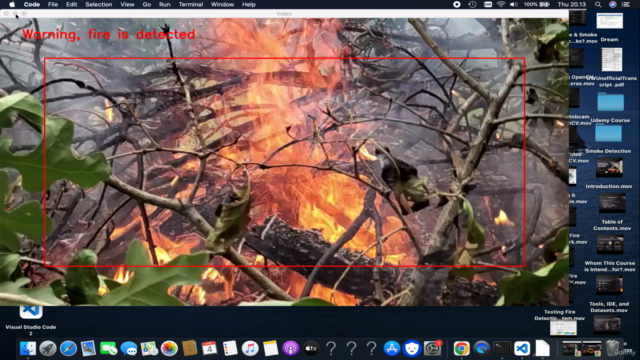 Building Fire & Smoke Detection with OpenCV, Keras, and CNN – Screenshot 2