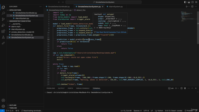 Building Fire & Smoke Detection with OpenCV, Keras, and CNN – Screenshot 3