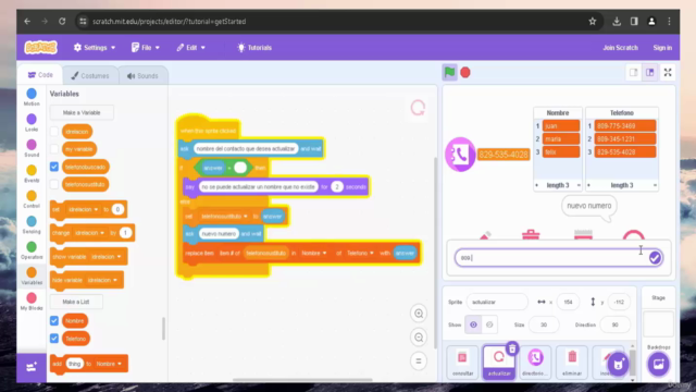 Creación de base de datos con Scratch – Screenshot 4