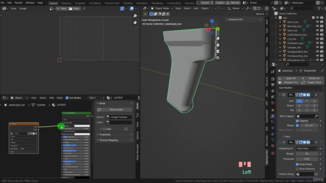NEW. Weapon modeling for AAA games in Blender . – Screenshot 3