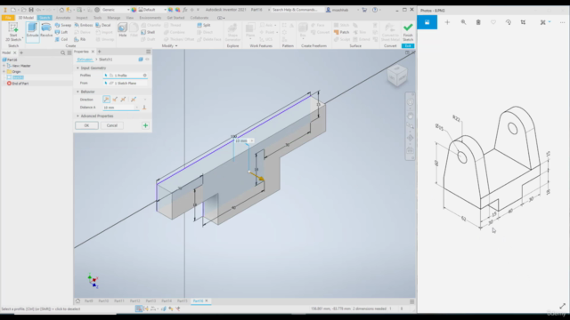 Autodesk Inventor الرسم ببرنامج إنفنتور – Screenshot 1