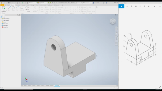 Autodesk Inventor الرسم ببرنامج إنفنتور – Screenshot 4