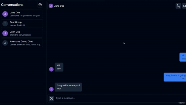 Real-Time Chat App with NextJS, React, Tailwind, and Shadcn – Screenshot 4