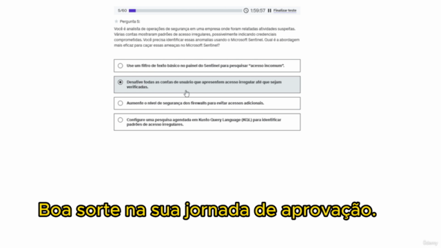 Simulado SC-300 Administrador de Identidade e Acesso – Screenshot 4