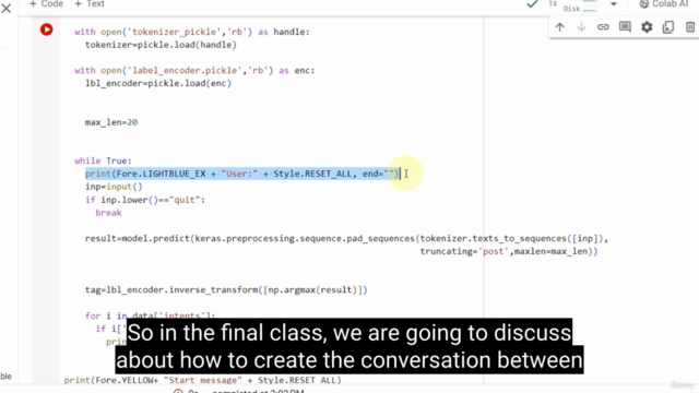 Chatbot Development Project Using Machine Learning 2025 – Screenshot 3