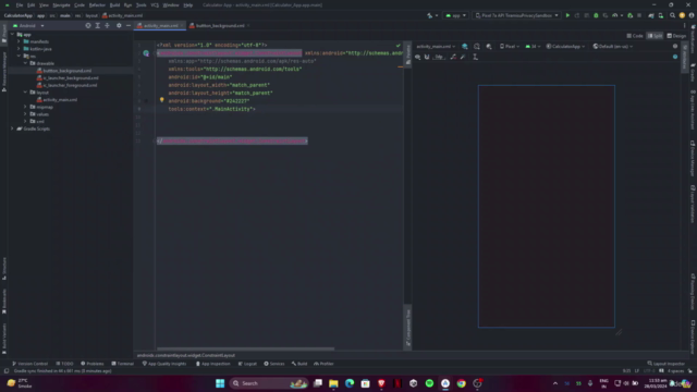 Android App Development : Create a Modern Calculator App – Screenshot 1