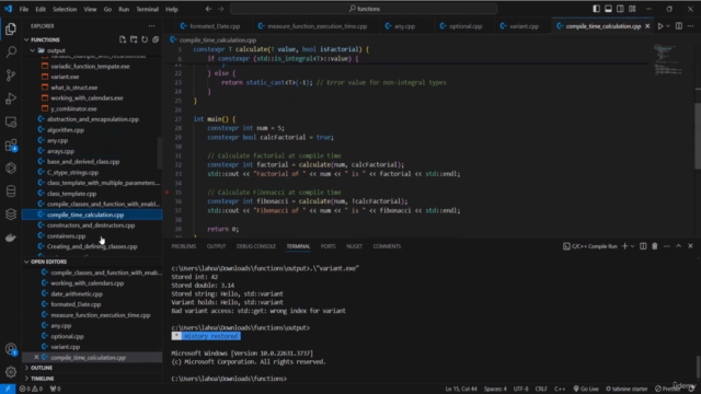 The complete intermediate to advanced C++ Course 2024 – Screenshot 4
