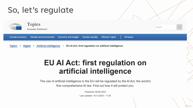Artificial Intelligence: Navigating Regulations & Standards – Screenshot 4