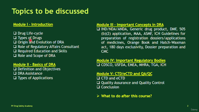 Professional Certificate Course in Drug Regulatory Affairs – Screenshot 1