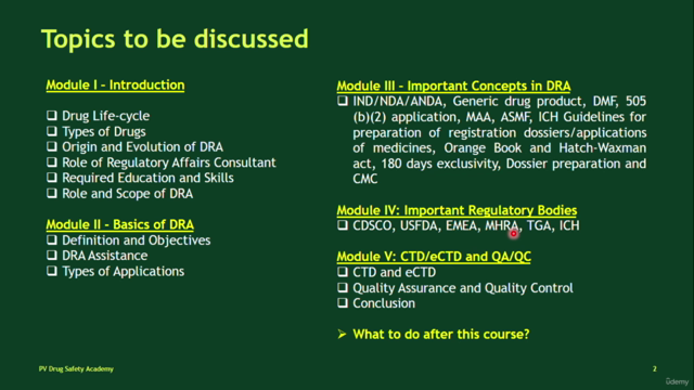 Professional Certificate Course in Drug Regulatory Affairs – Screenshot 4