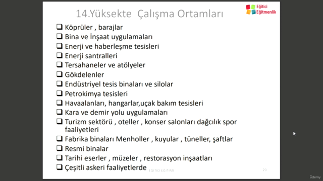 ➢ YÜKSEKTE ÇALIŞMA EĞİTİCİ EĞİTİMİ SERTİFİKASI – Screenshot 2