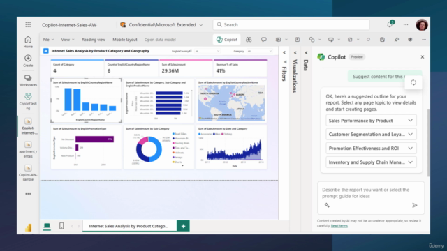 Power BI DAX Query View and Microsoft Copilot Integration – Screenshot 1