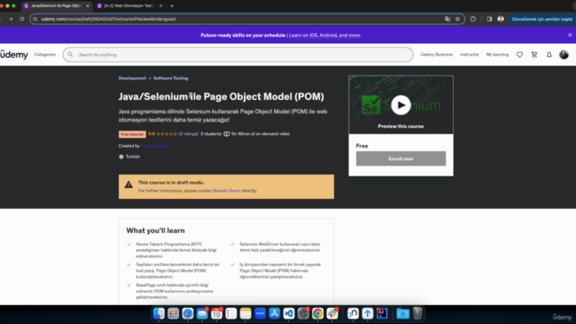 Java/Selenium ile Page Object Model (POM) – Screenshot 4