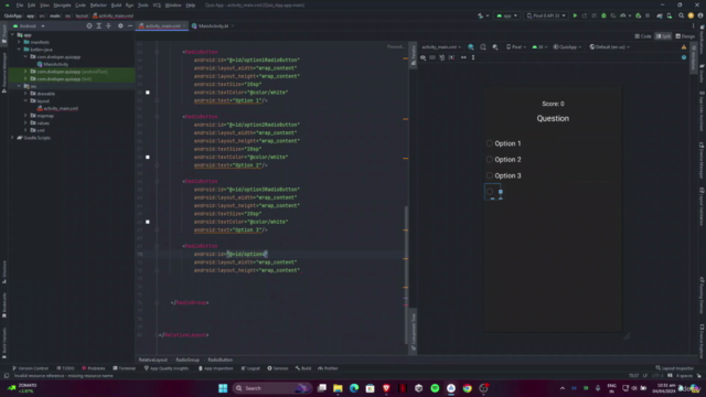 Android App Development - Make a Quiz Game App – Screenshot 2