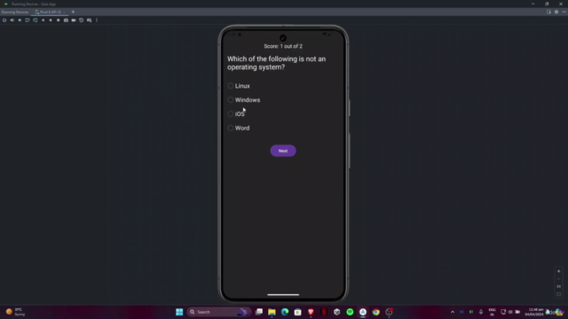 Android App Development - Make a Quiz Game App – Screenshot 3