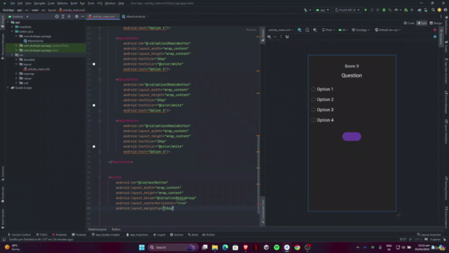 Android App Development - Make a Quiz Game App – Screenshot 4
