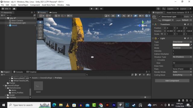 Blender: Create a sword for unity 3d asset store – Screenshot 1