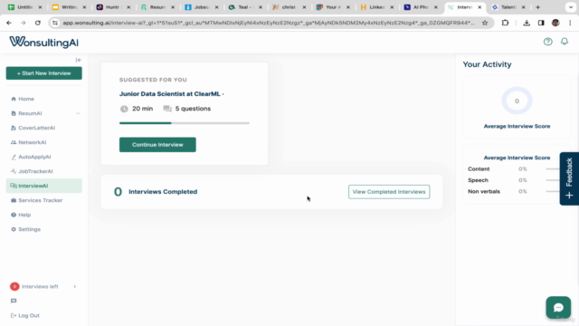 Writing Resume & Practicing Job Interview with AI – Screenshot 4