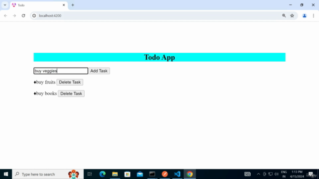 Angular 17, Python Fast API and MySQL Full-Stack App – Screenshot 1